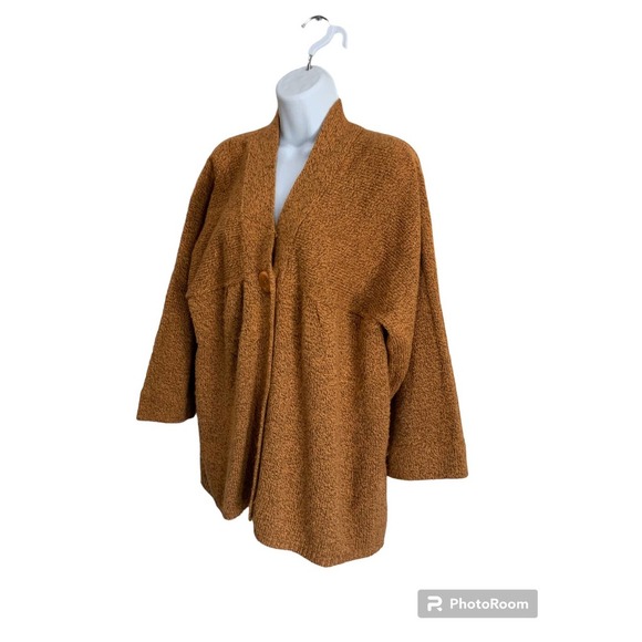 Craft and Barrows Orange Cardigan Size 1X - Picture 2 of 6
